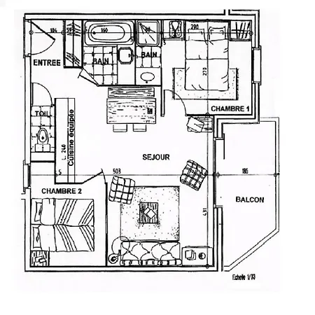 Appartement Alpages De Reberty - Spacieux Et Lumineux - Proche Des Pistes - Balcon - Piscine Mae-0854 *